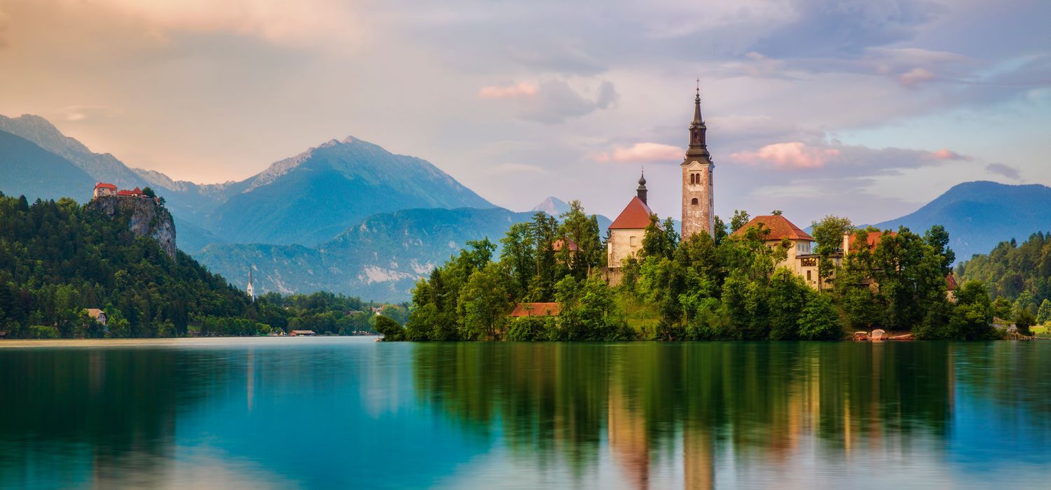 Bled Island in Lake Bled, Slovenia