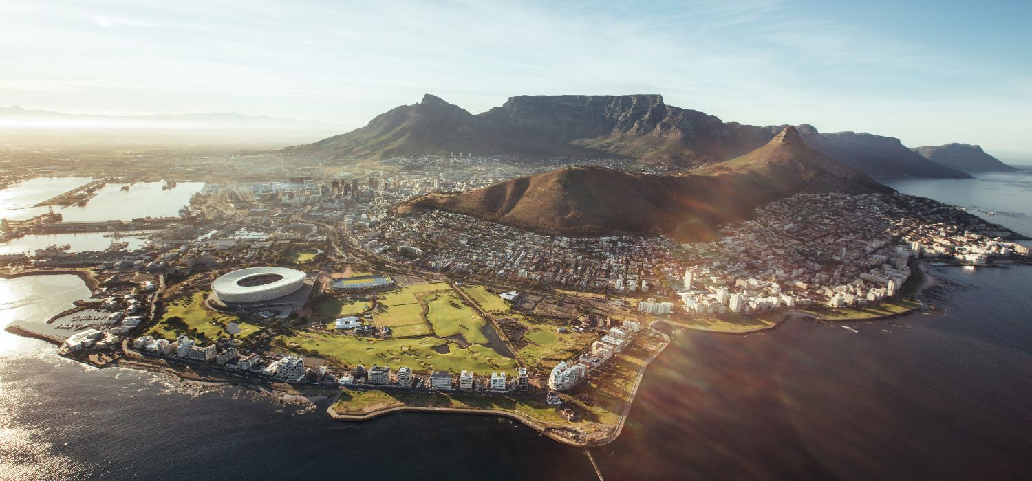 Aerial View of Cape Town, South Africa