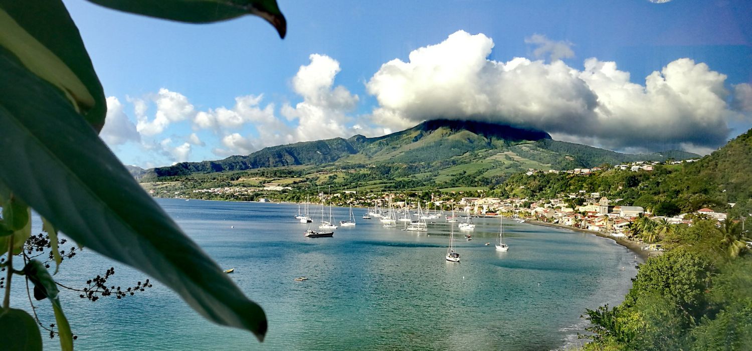 Caribbean Sea coastline in Martinique