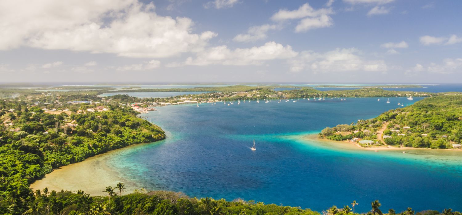 Kingdom of Tonga viewed from above