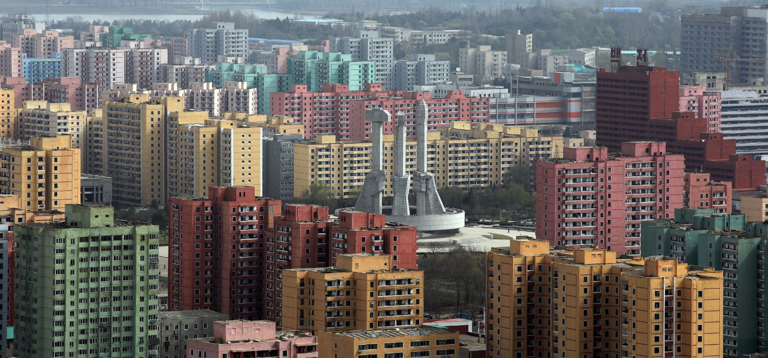 View of Pyongyang from North Korea's capital